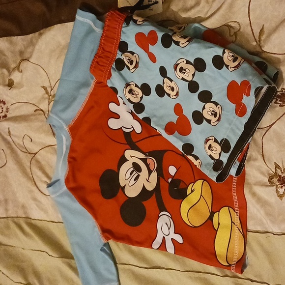 Disney Swim Boys Disney Junior Mickey Mouse Swimsuit Set Poshmark